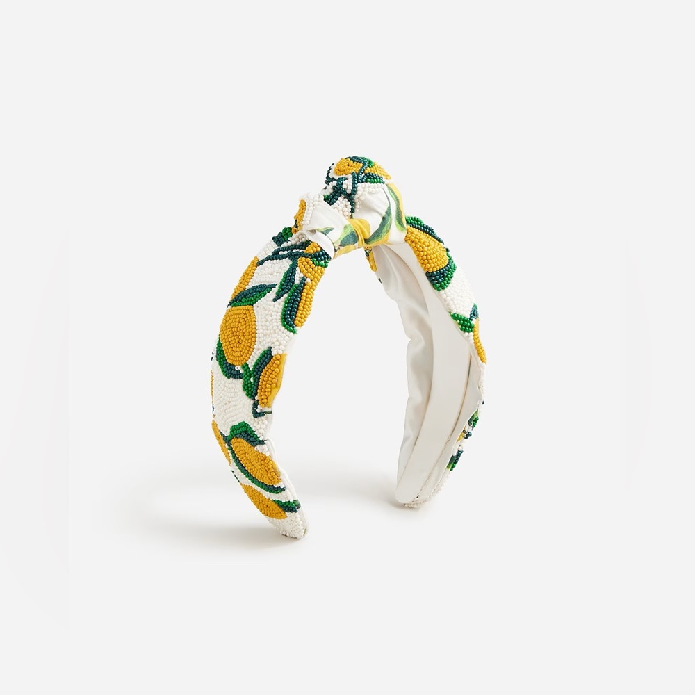 J. Crew Beaded lemoncello headband - beaded lemons